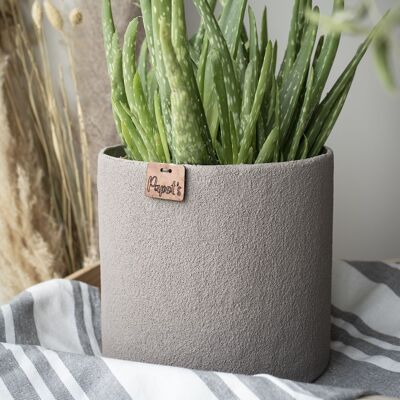 Pot zéro-déchet | SABLE Taupe (Ø18cm)