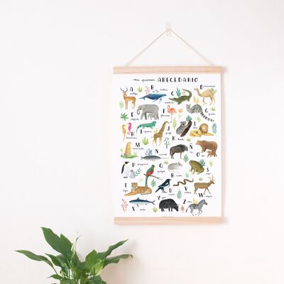 Animal ABC print - Spanish