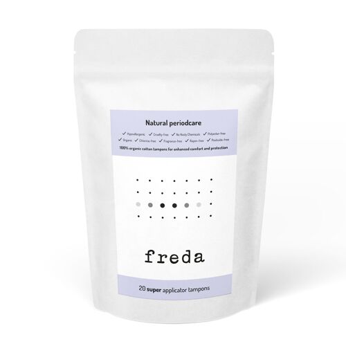 Freda Super Applicator Tampons (Pack of 20)