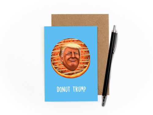 Donut Trump Greetings Card