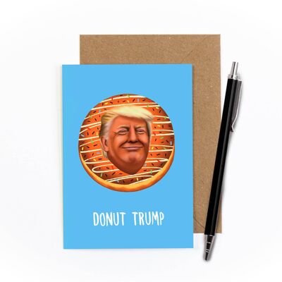 Tarjeta de felicitación Donut Trump