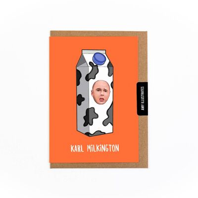 Tarjeta de felicitación de Karl Milk-ington