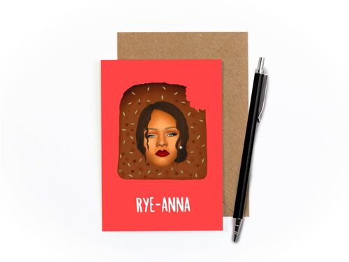 Rye-anna Greetings Card