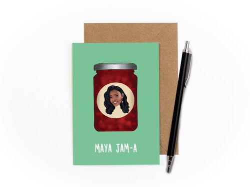 Maya Jam-a Greetings Card