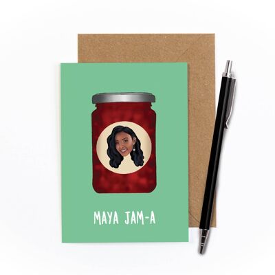 Tarjeta de felicitación Maya Jam-a