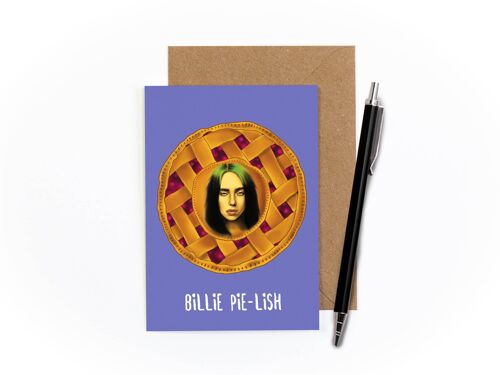 Billie Pie-lish Greetings Card