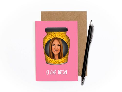 Celine Dijon Greetings Card