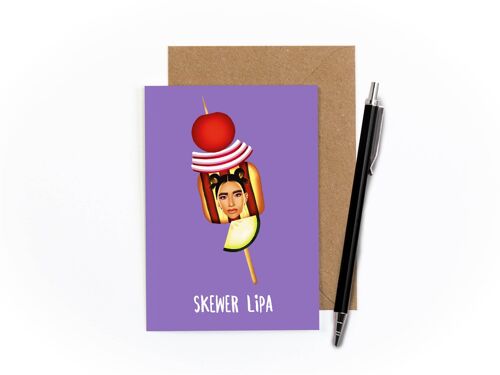 Skewer Lipa Greetings Card