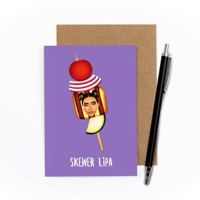 Skewer Lipa Greetings Card