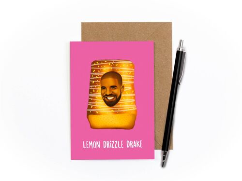 Lemon Drizzle Drake Greetings Card