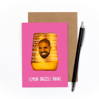 Cartolina d'auguri di Drake della pioggerella di limone
