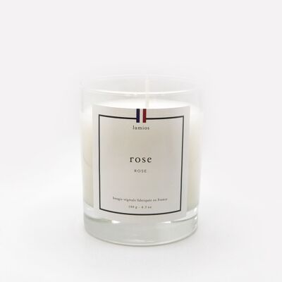 Rose scented candle nature collection - 4 units.