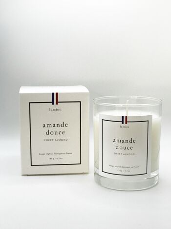 Bougie parfumée Amande douce collection nature - 4 unités. 5