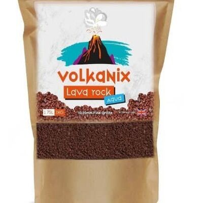 Volkanix Aqua 'Fine ' Grade 10-20mm Lava Rock 1kg (1.75 Litre) Aquascaping Filter media