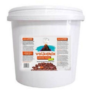 Volkanix Terra Geothermal Pure Lava Rock 3kg (5 Litre) Bucket Decorative Top Dressing