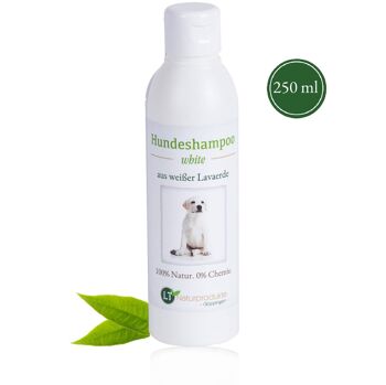 Shampoing Chien BLANC | Biologique | soin doux pour fourrure blanche sans produits chimiques ni savon 1