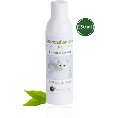 Champú para gatos BLANCO | Orgánico | cuidado suave para pieles blancas sin productos químicos ni jabón
