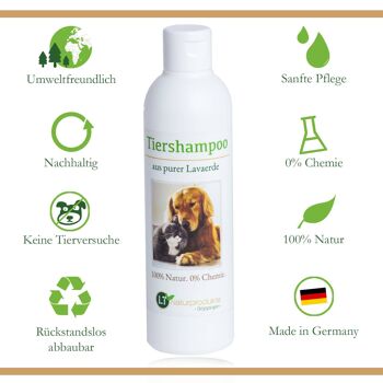 Shampoing bio pour animaux de compagnie, sans produits chimiques ni savon 2