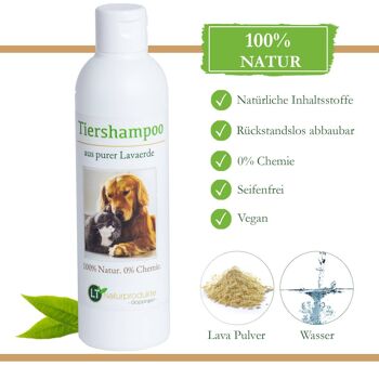 Shampoing bio pour animaux de compagnie, sans produits chimiques ni savon 4