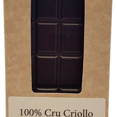 Chocolat noir 100% Criollo CRU