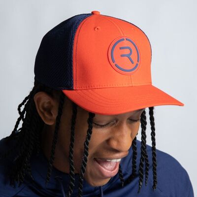 Cappello levantino arancione/blu navy