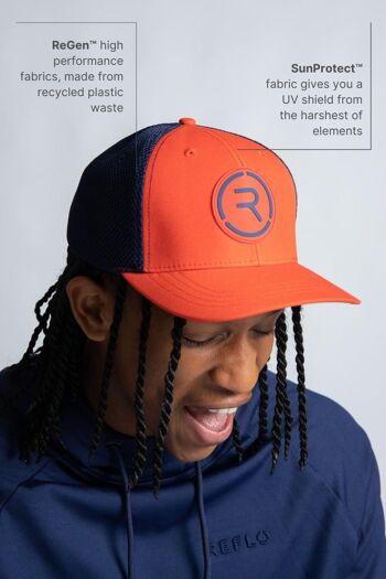 Casquette Levantine Orange/Marine 2