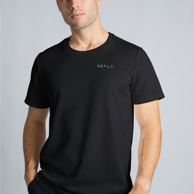 Schwarzes Luga-T-Shirt