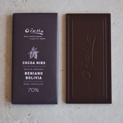 70% Oialla Chokolade med Kakaonibs