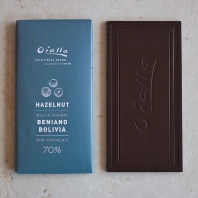70% Oialla Chokolade med Hasselnødder