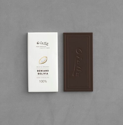 100% Økologisk Mørk Oialla Chokolade, 60g bar