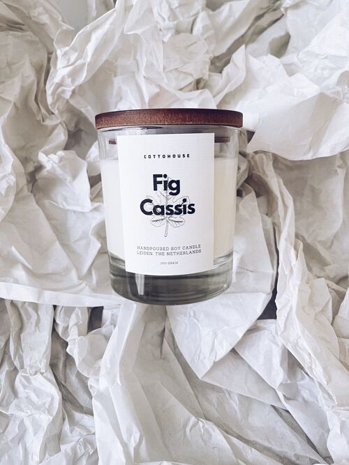 Fig | Cassis, Wooden wick candle