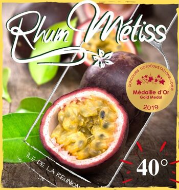 Rhum arrangé Métiss Fruit de la Passion 40°