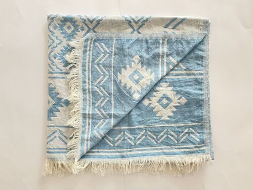 Peshtemal | Hammam towel | Double sided | Blauw