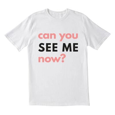 ¿Puede usted ahora verme?' Camiseta en colaboración con All SHE Makes