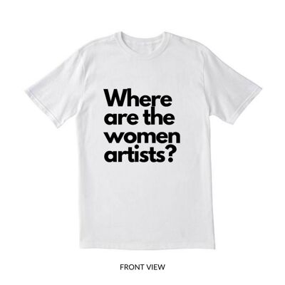 ¿Dónde están las mujeres artistas? Camiseta de manga corta