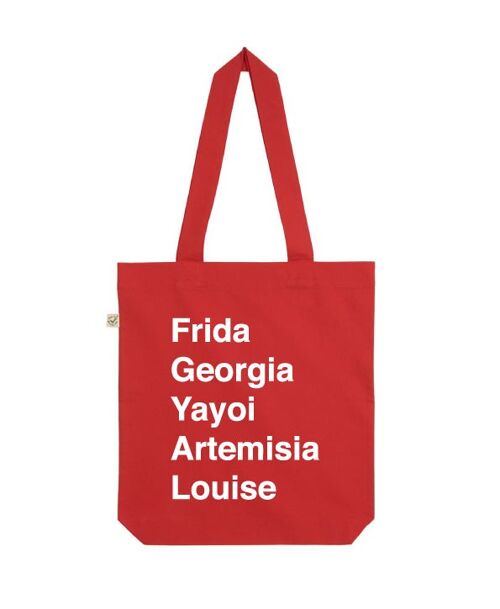 WHOLESALE | Frida Organic Cotton Tote Bag - Red