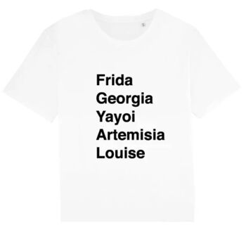 VENTE EN GROS | Frida-T-Shirt Noir Lettres Blanches 1