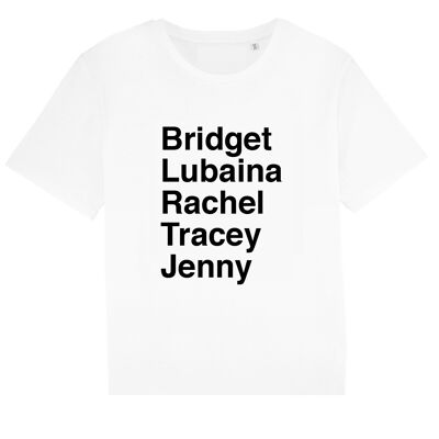 Together We Rise ♡ - T-Shirt Blanc Lettres Noires