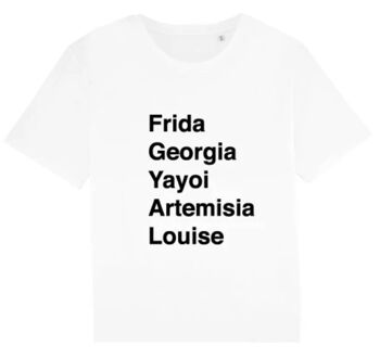Frida-T-Shirt Noir Lettres Blanches 1