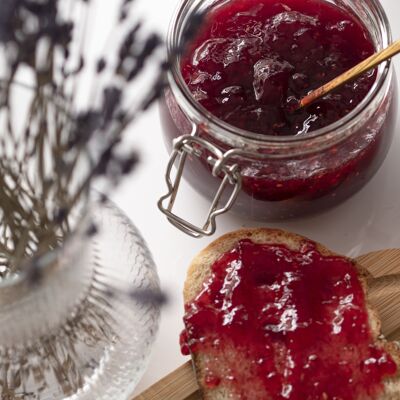 Confiture de fraise coquelicot