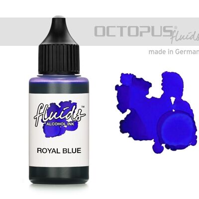 Tinta de alcohol fluida ROYAL BLUE, tinta de alcohol para arte fluido