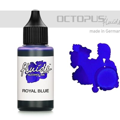Fluids Alcohol Ink ROYAL BLUE, Alkoholtinte für Fluid Art