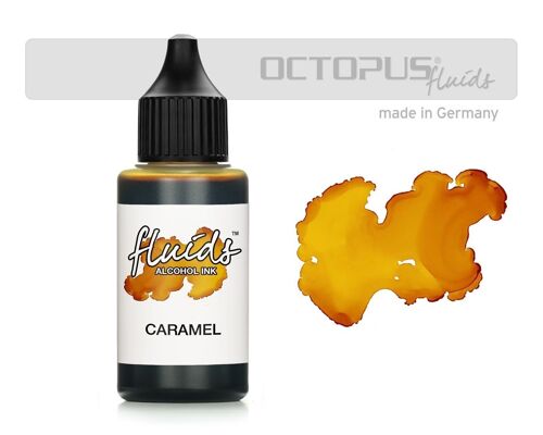 Fluids Alcohol Ink CARAMEL, Alkoholtinte für Fluid Art