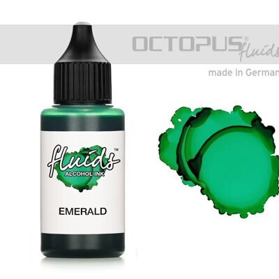 Fluids Alcohol Ink EMERALD, Alkoholtinte für Fluid Art