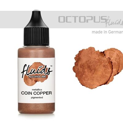 Tinta de alcohol fluida COIN COPPER, tinta de alcohol para arte fluido