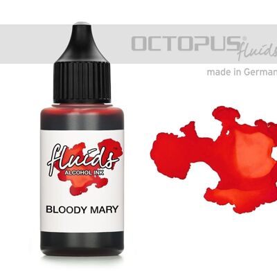 Fluidi Alcool Ink BLOODY MARY, inchiostro ad alcool per fluidi art