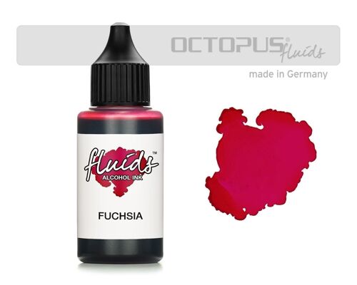 Fluids Alcohol Ink FUCHSIA, Alkoholtinte für Fluid Art