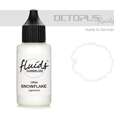 Fluidi Alcool Ink FIOCCO DI NEVE, inchiostro ad alcool per fluido art