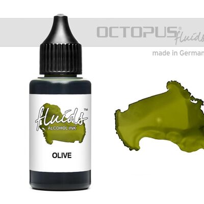 Fluidi Alcool Ink OLIVE, inchiostro ad alcool per fluidi art