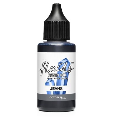 Fluids Resin Ink JEANS, Alcohol Ink for epoxy & UV resin